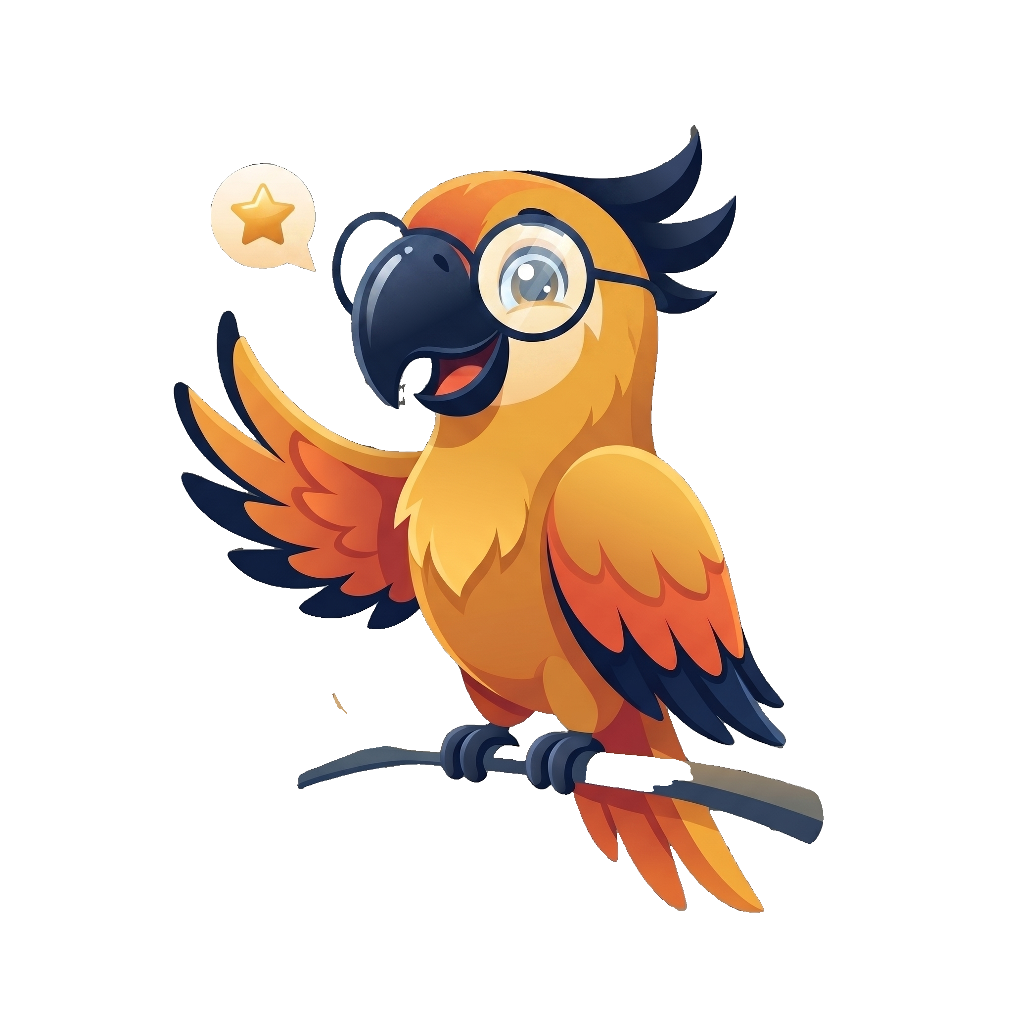 ParrotReply mascot — a friendly parrot
